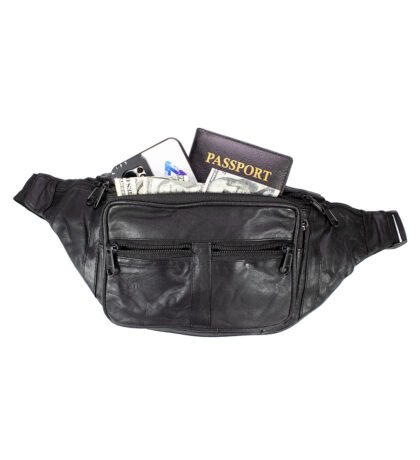 Belt Bag with 7 Zippered Pockets