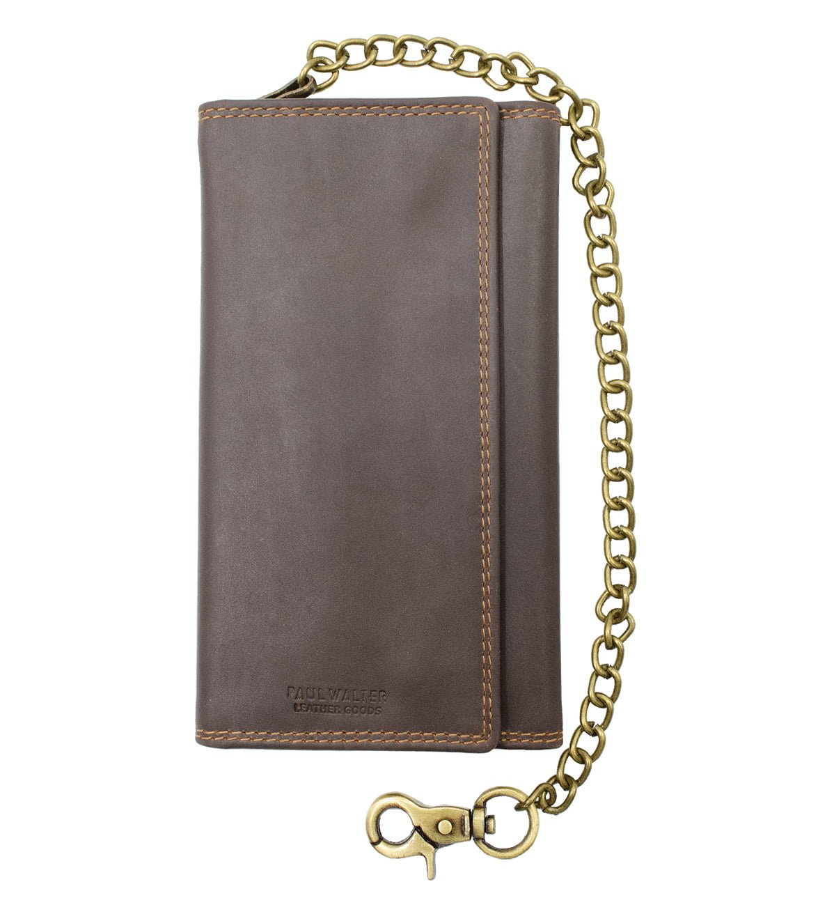 Hunter Biker Long Chain Wallet Genuine Leather with RFID Blocking - #BW-408H RF