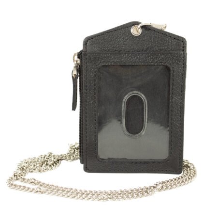 ID Card Holder With Metal Chain