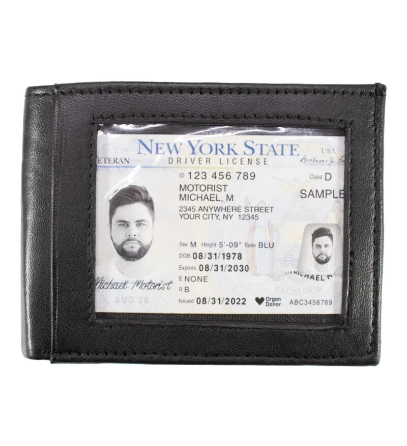 Bifold Wallet with Middle Flap