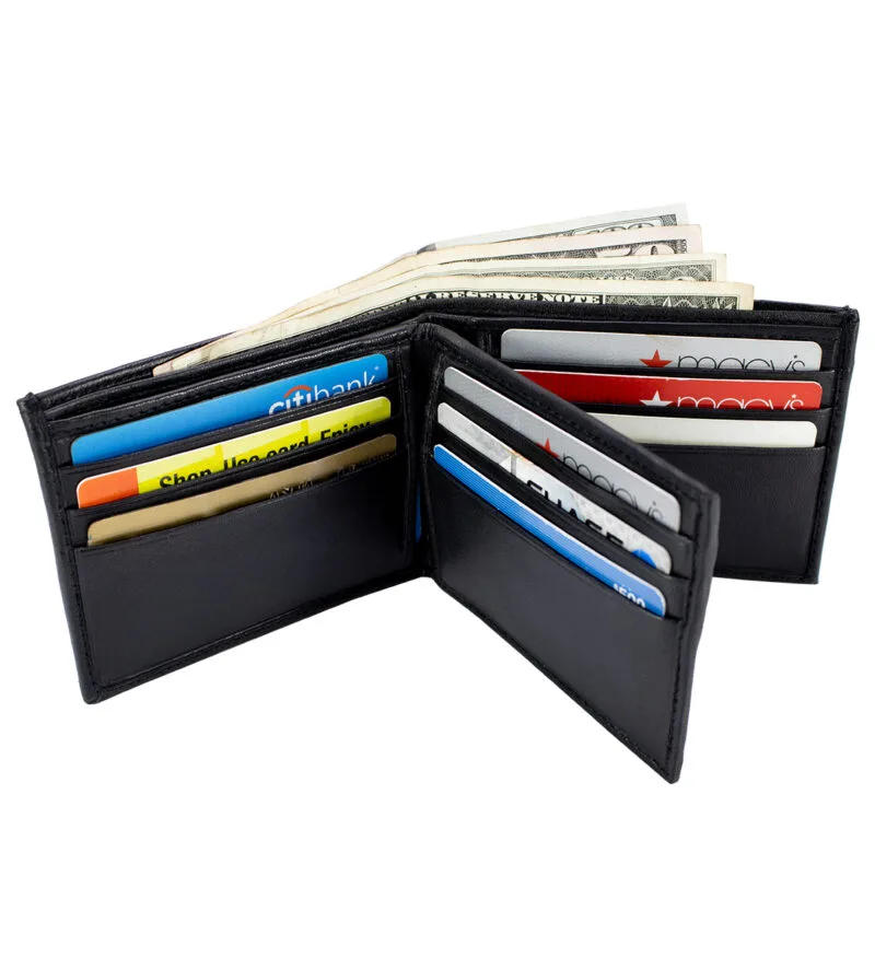 Bifold Wallet with Middle Flap - Image 5