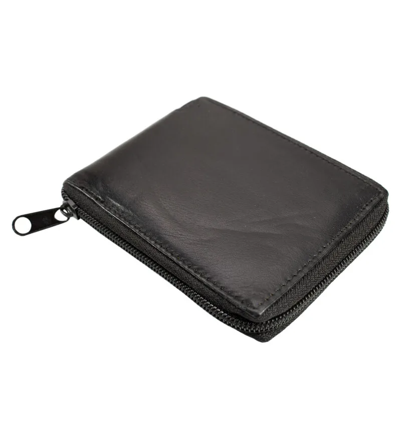 Zipper Bifold Wallet With Coin Pocket - Image 2