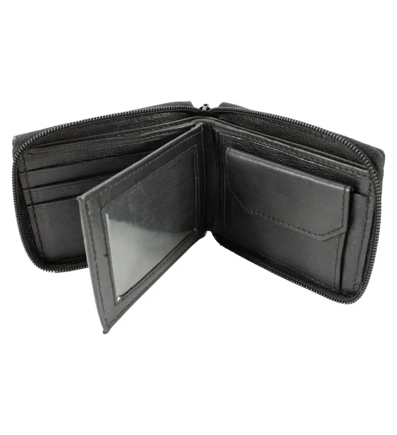 Zipper Bifold Wallet With Coin Pocket - Image 12
