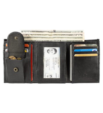 Trifold Wallet With Coin Pocket