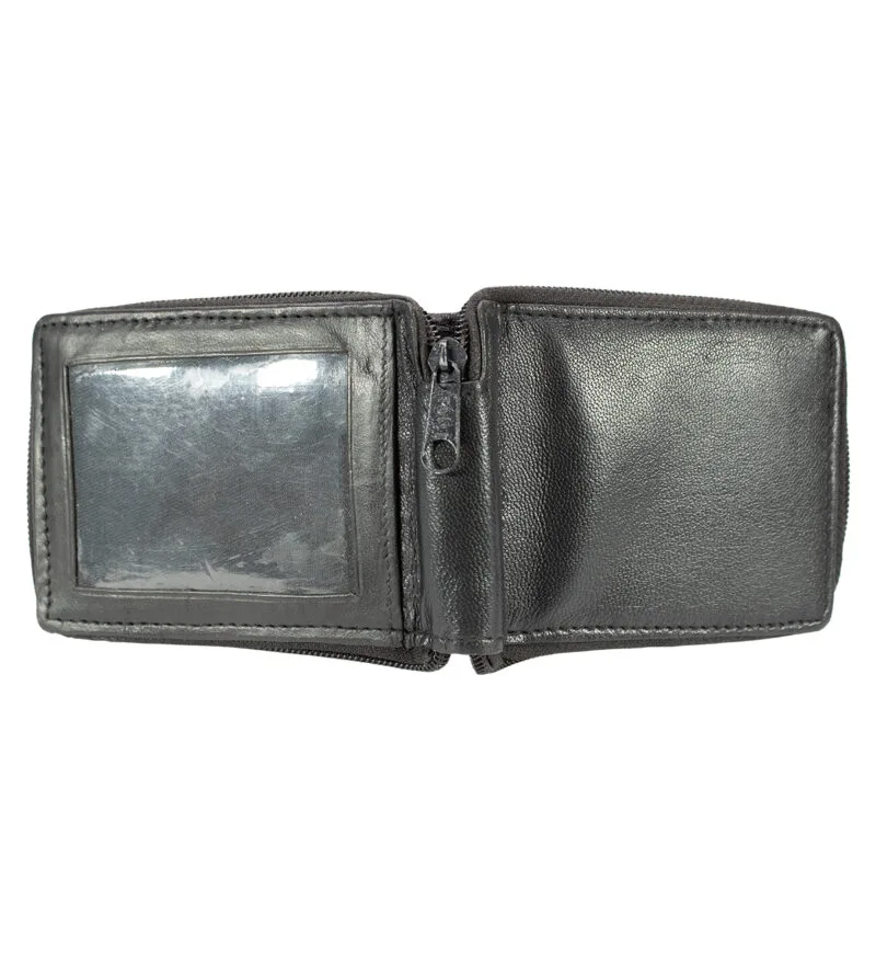 Zipper Bifold Wallet With Removable Flap - Image 7
