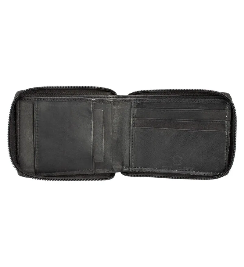 Zipper Bifold Wallet With Removable Flap - Image 8