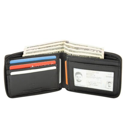 Zipper Bifold Wallet