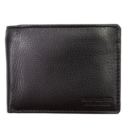 Bifold Wallet with Middle Zipper Pocket