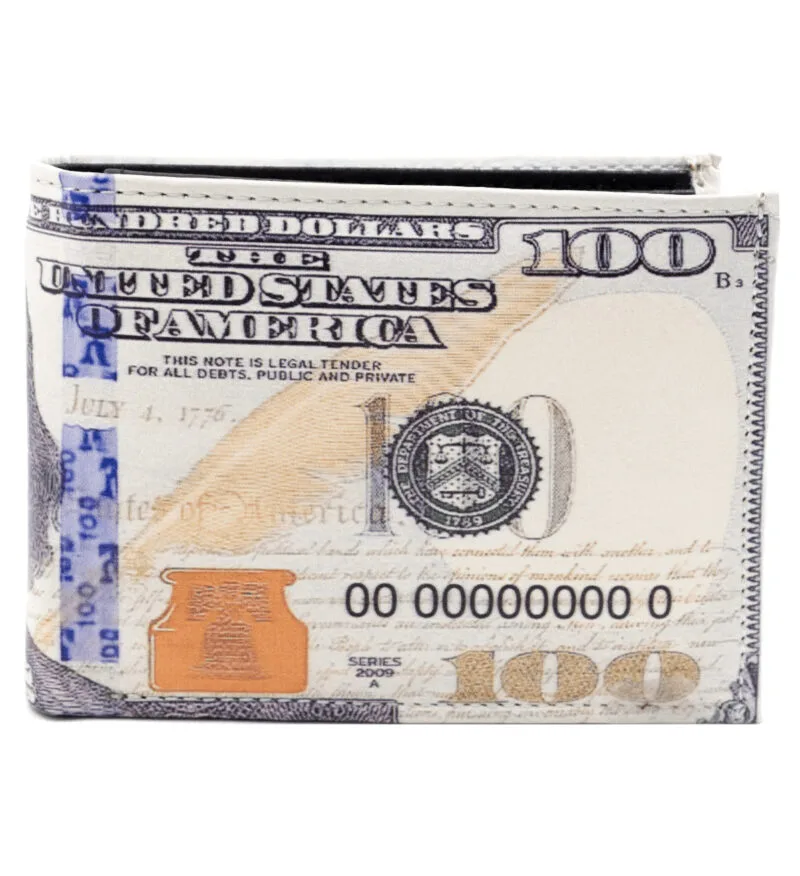 100 Dollar Print Bifold Wallet