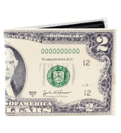 Two Dollar Bifold Printed Wallet