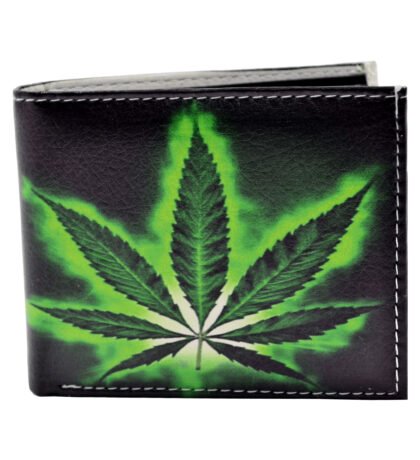 Marijuana Leaf Bifold Printed Wallet