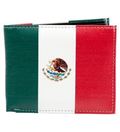 Mexican Flag Bifold Printed Wallet
