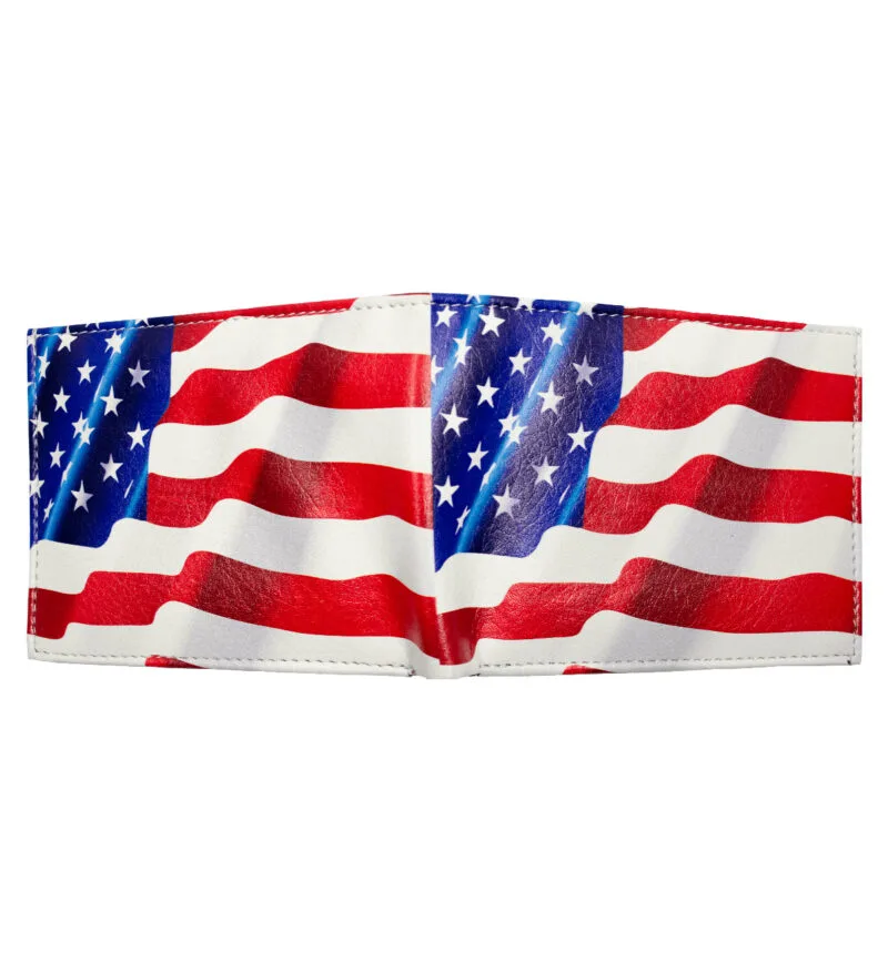 US Flag Print Bifold Wallet - Image 5