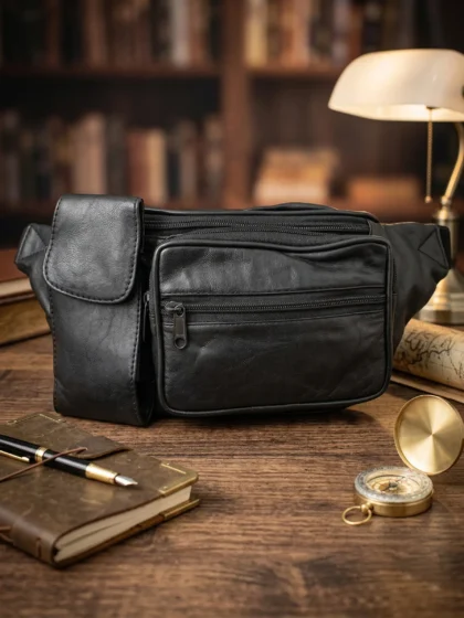 Travel Belt Bag with Cell Phone Pocket