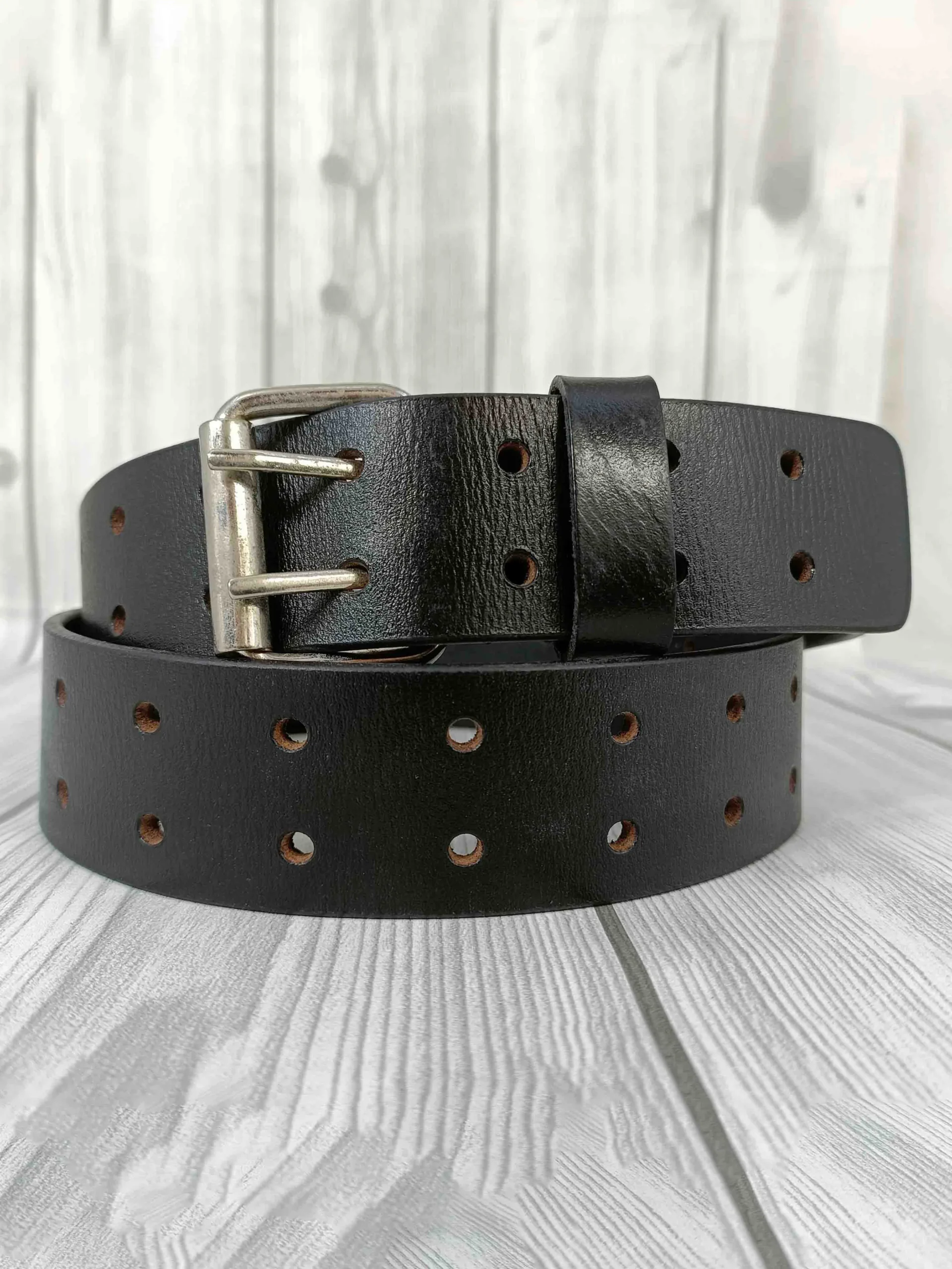 Bifold Hunter Wallet & Casual Dual Pins Belt Men’s Combo - (Pack of 2) - Image 3