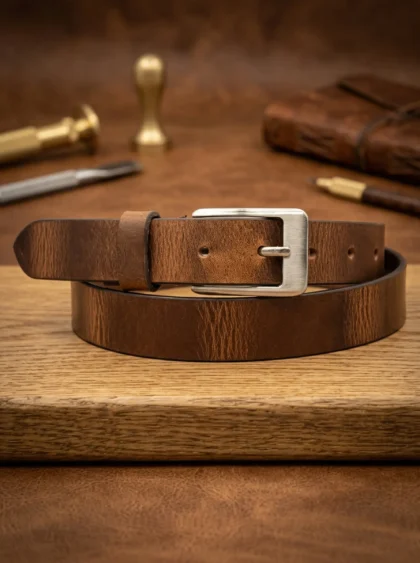 Thin Dual Tone Formal Belt