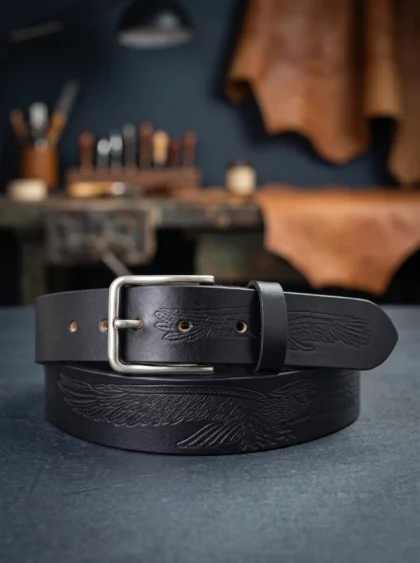 Eagle Embossed Casual Belt