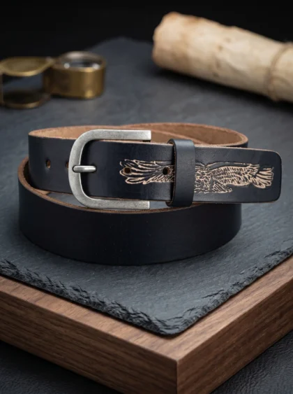 Eagle Debossed Casual Belt