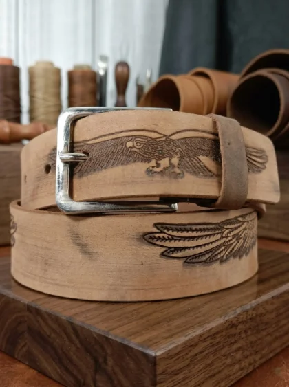 Eagle Embossed Casual Belt