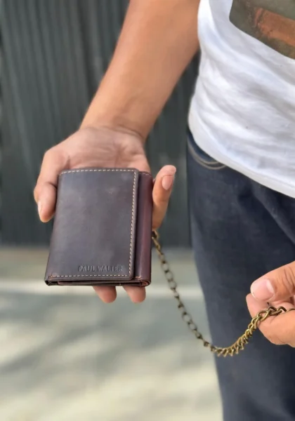 Trifold Vintage Biker Wallet