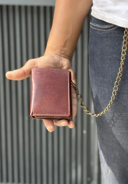 Trifold Biker Chain Vintage Hunter Wallet