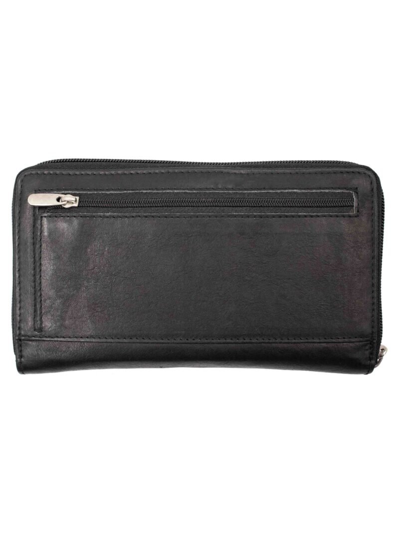 Round Zipper Checkbook Cover - Image 3