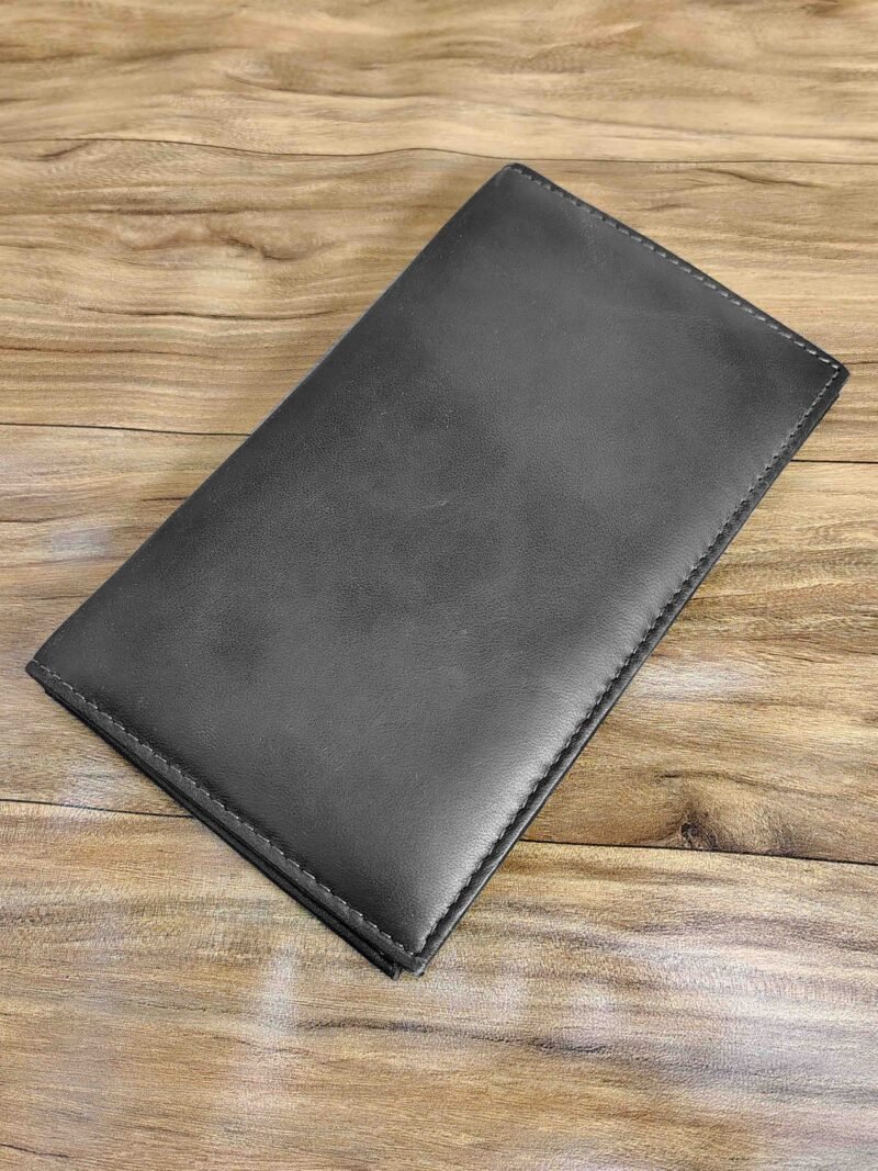 Slim Checkbook Cover with Pen Holder - Image 2