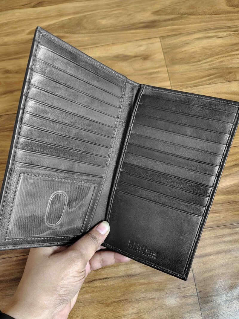 Slim Checkbook Cover with Pen Holder - Image 5
