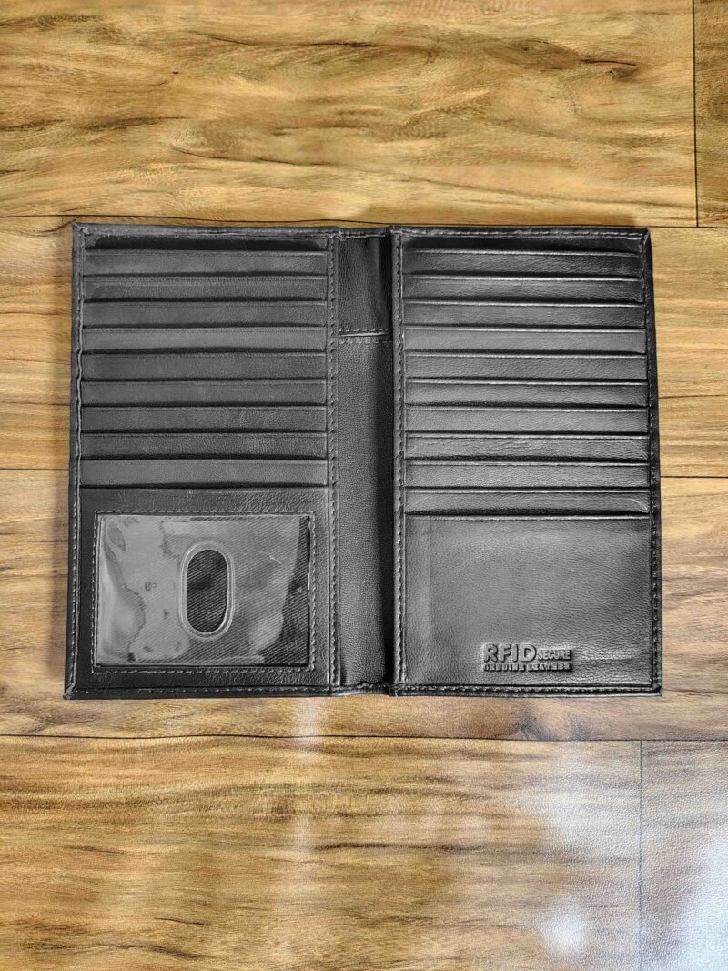 Slim Checkbook Cover with Pen Holder