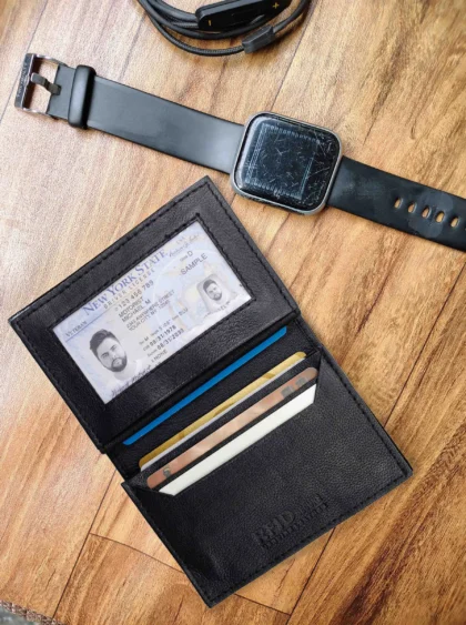ID & Card Holder with Foldable Flap