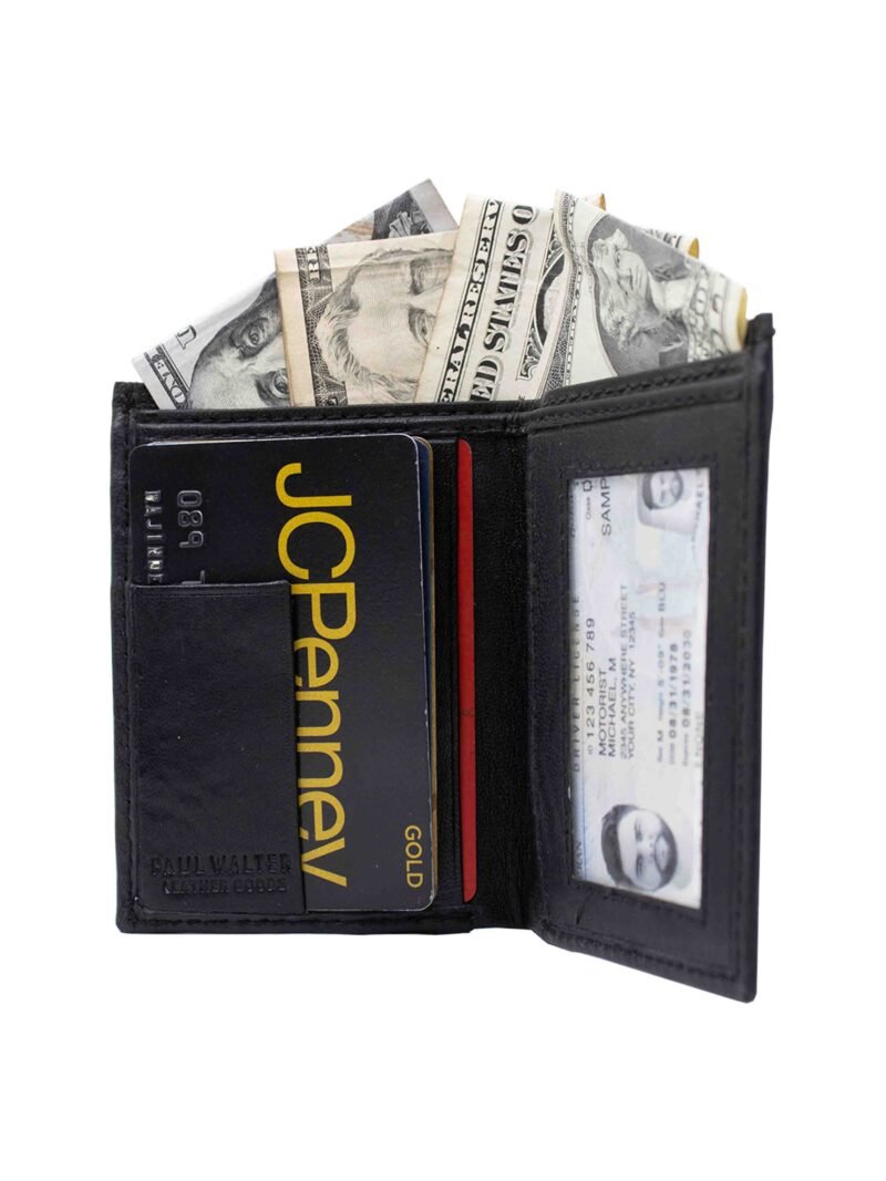 Card Holder with Bill Fold & ID Holder - Image 7