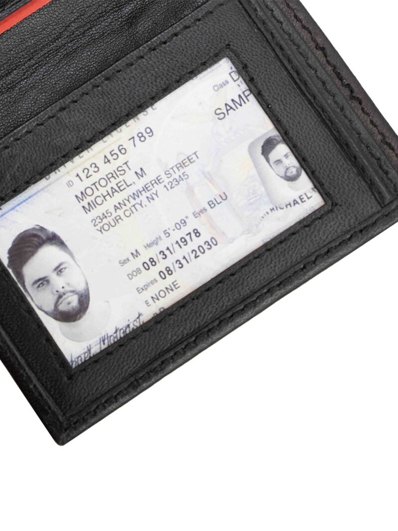 Card Holder with Bill Fold & ID Holder - Image 4