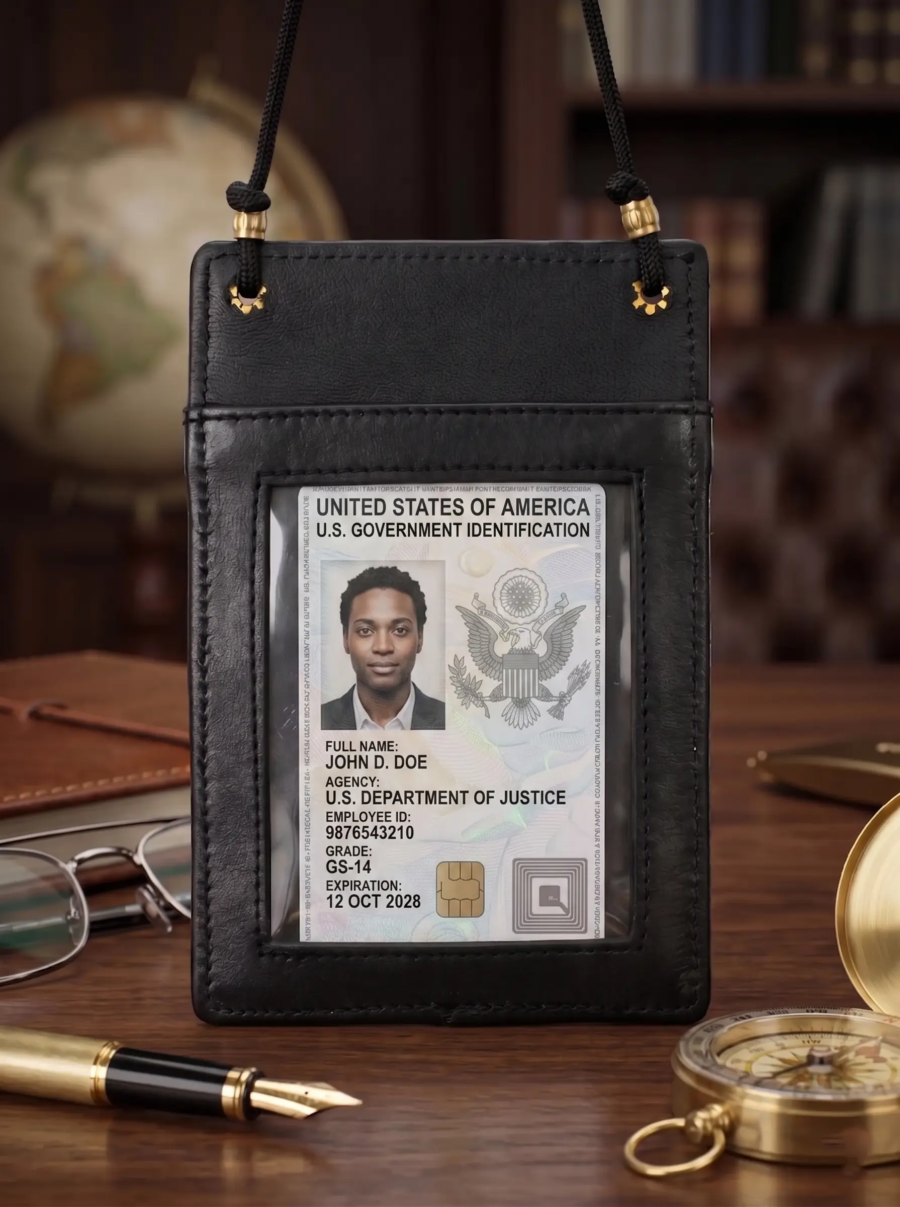 ID Card Holder with Neck Rope