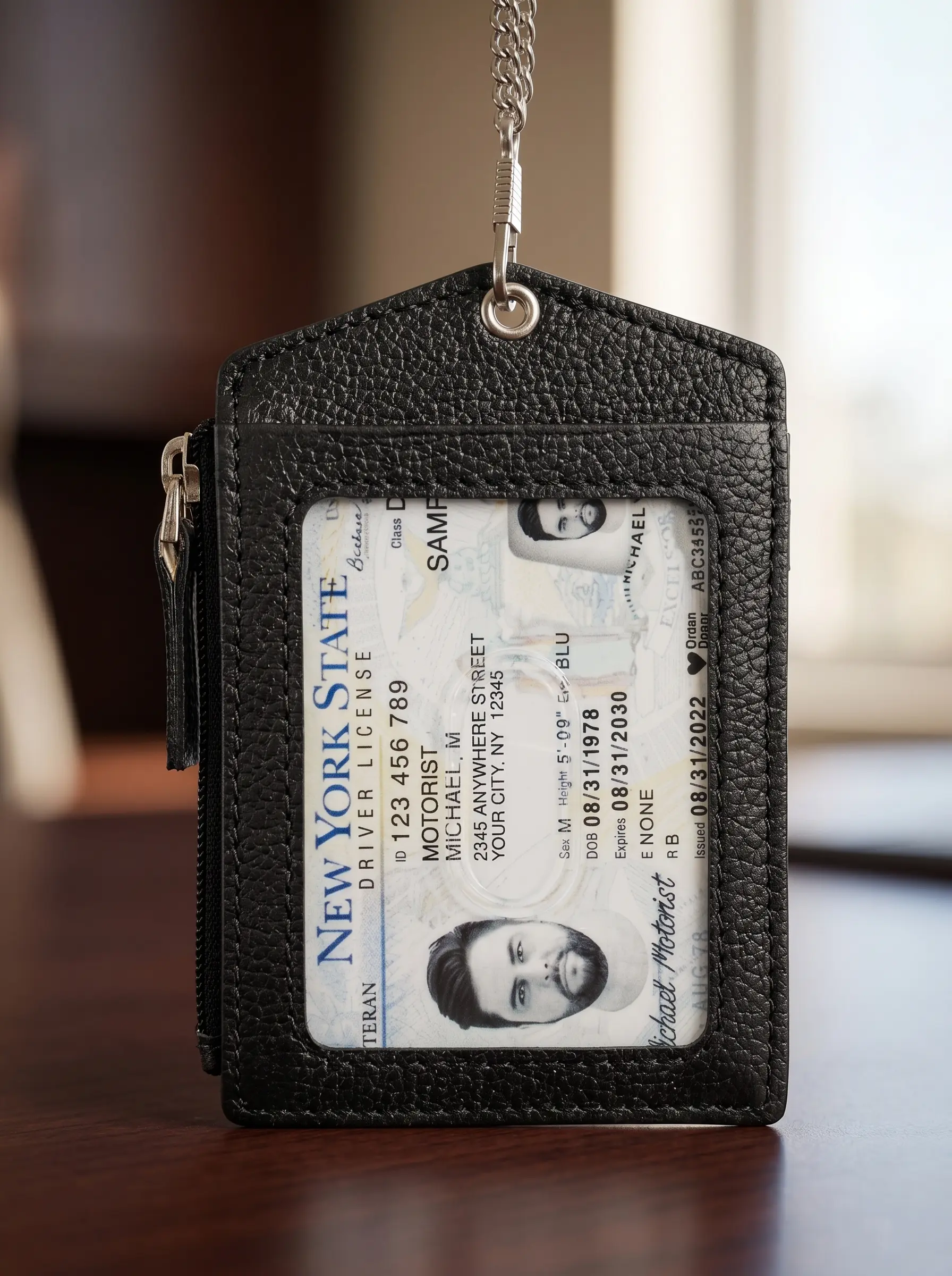 ID Holder With Metal Chain - Image 5