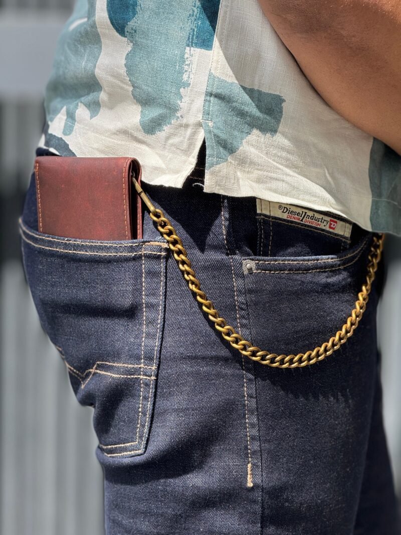 Bifold Biker Vintage Hunter Chain Wallet - Image 4
