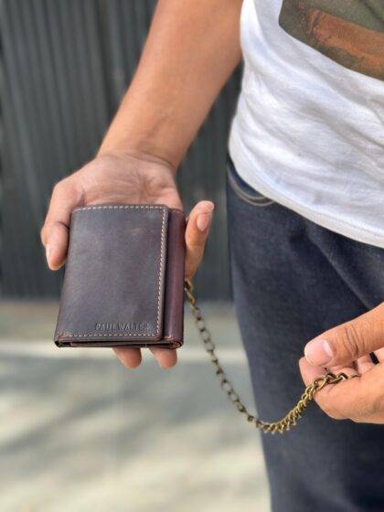 Trifold Vintage Biker Wallet