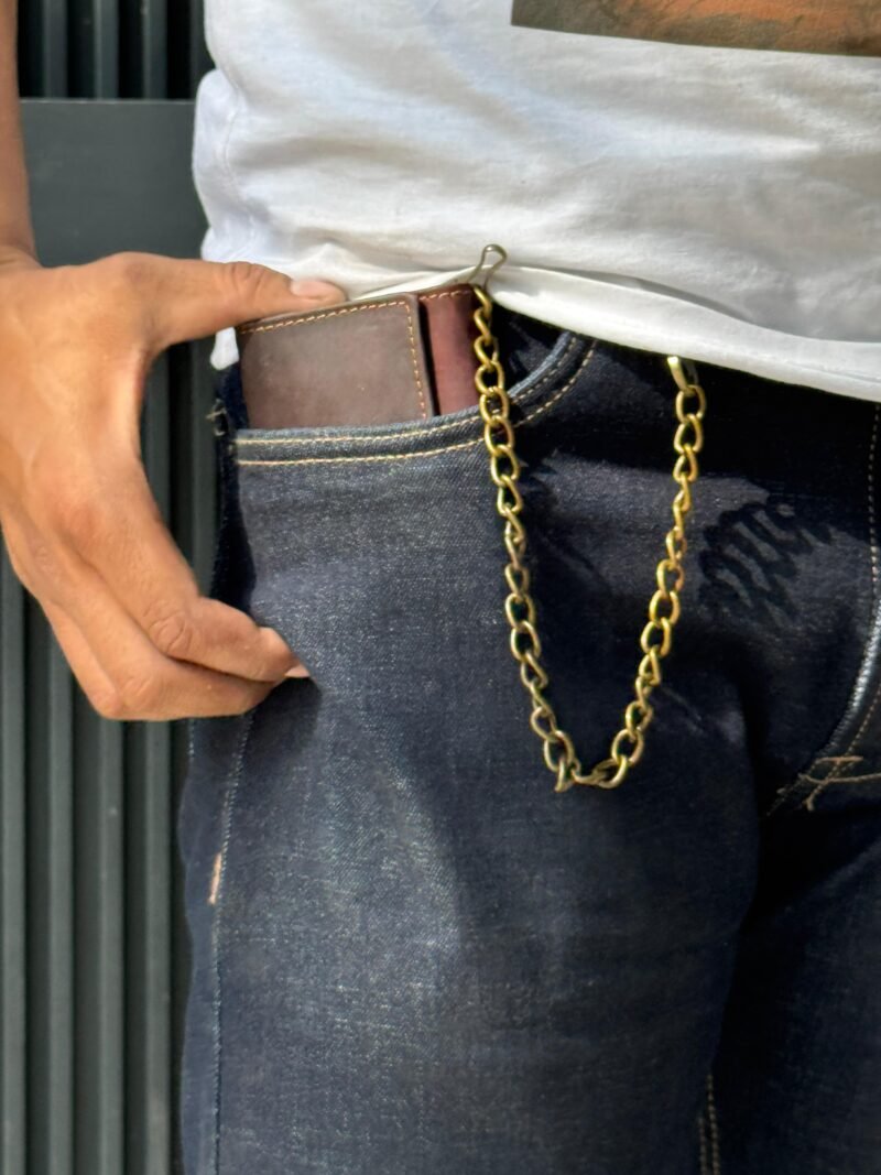 Trifold Vintage Biker Wallet - Image 5