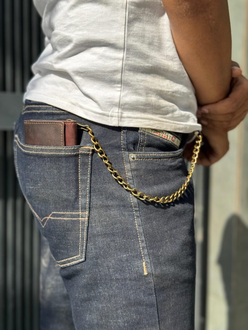 Trifold Vintage Biker Wallet - Image 3