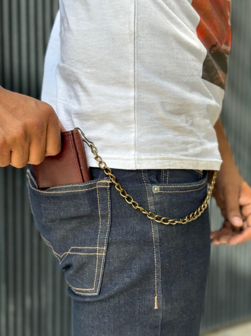 Trifold Biker Chain Vintage Hunter Wallet - Image 3
