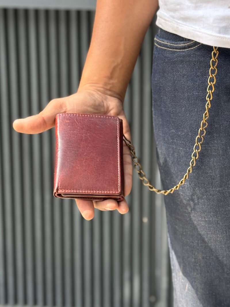Trifold Biker Chain Vintage Hunter Wallet