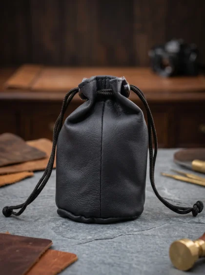 Round Drawstring Pouch