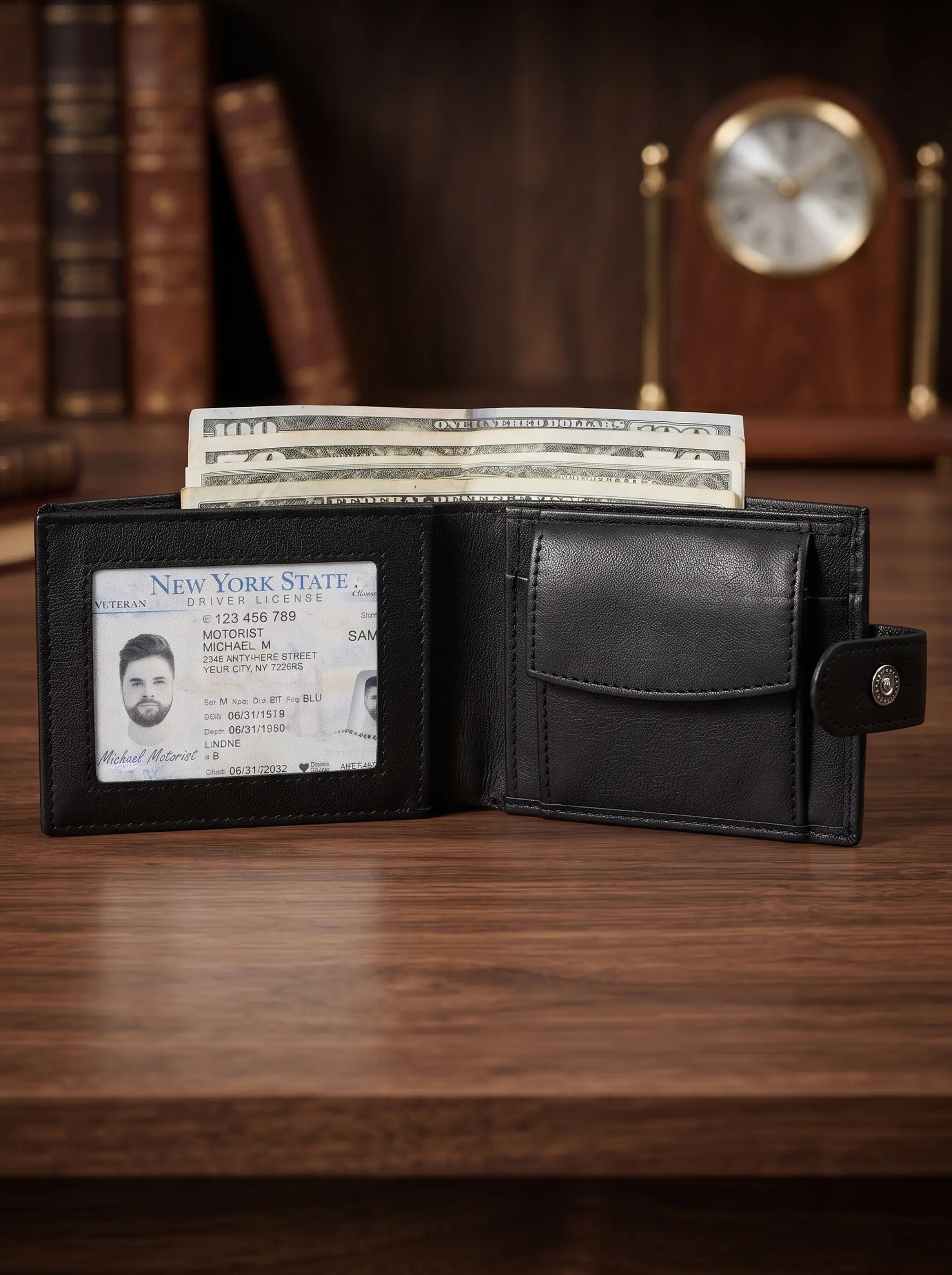 Bifold Wallet With Coin Pocket - Image 4