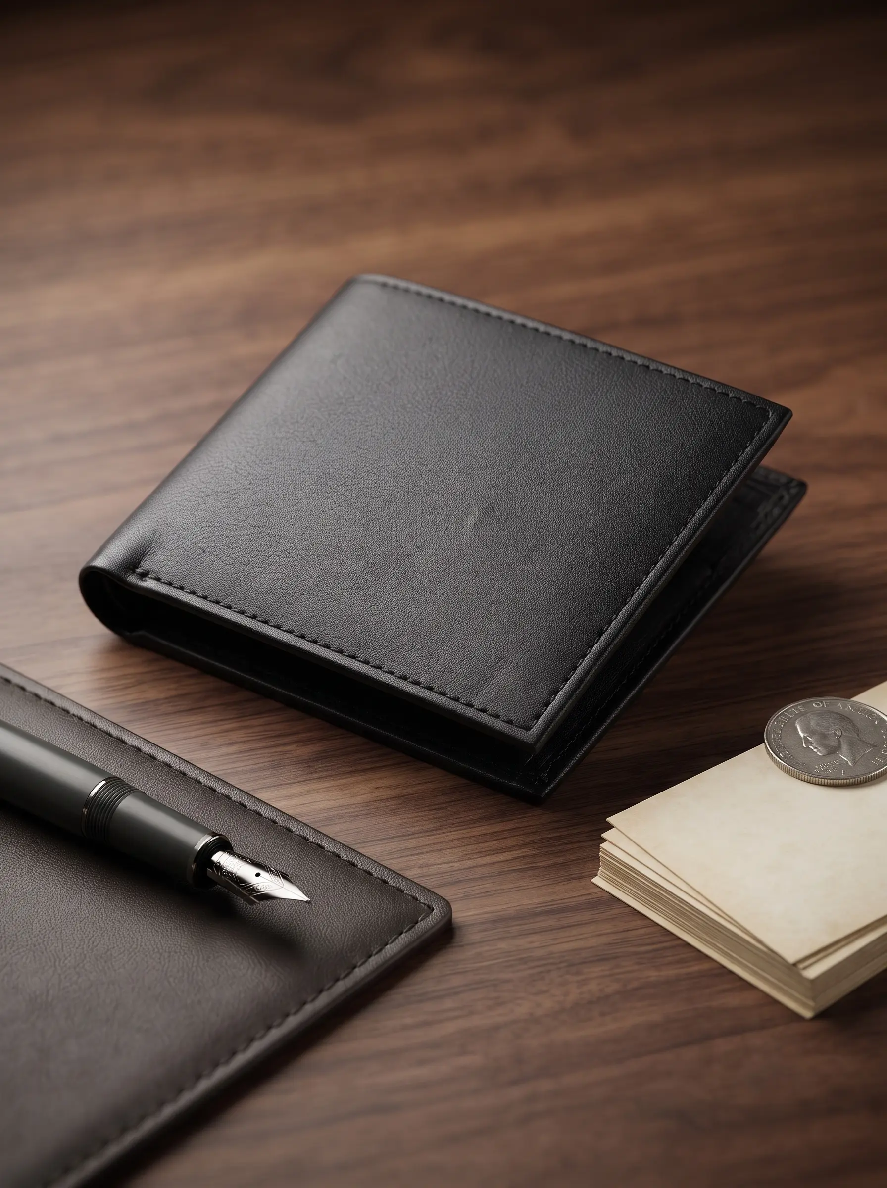 Bifold Wallet With Coin Pocket