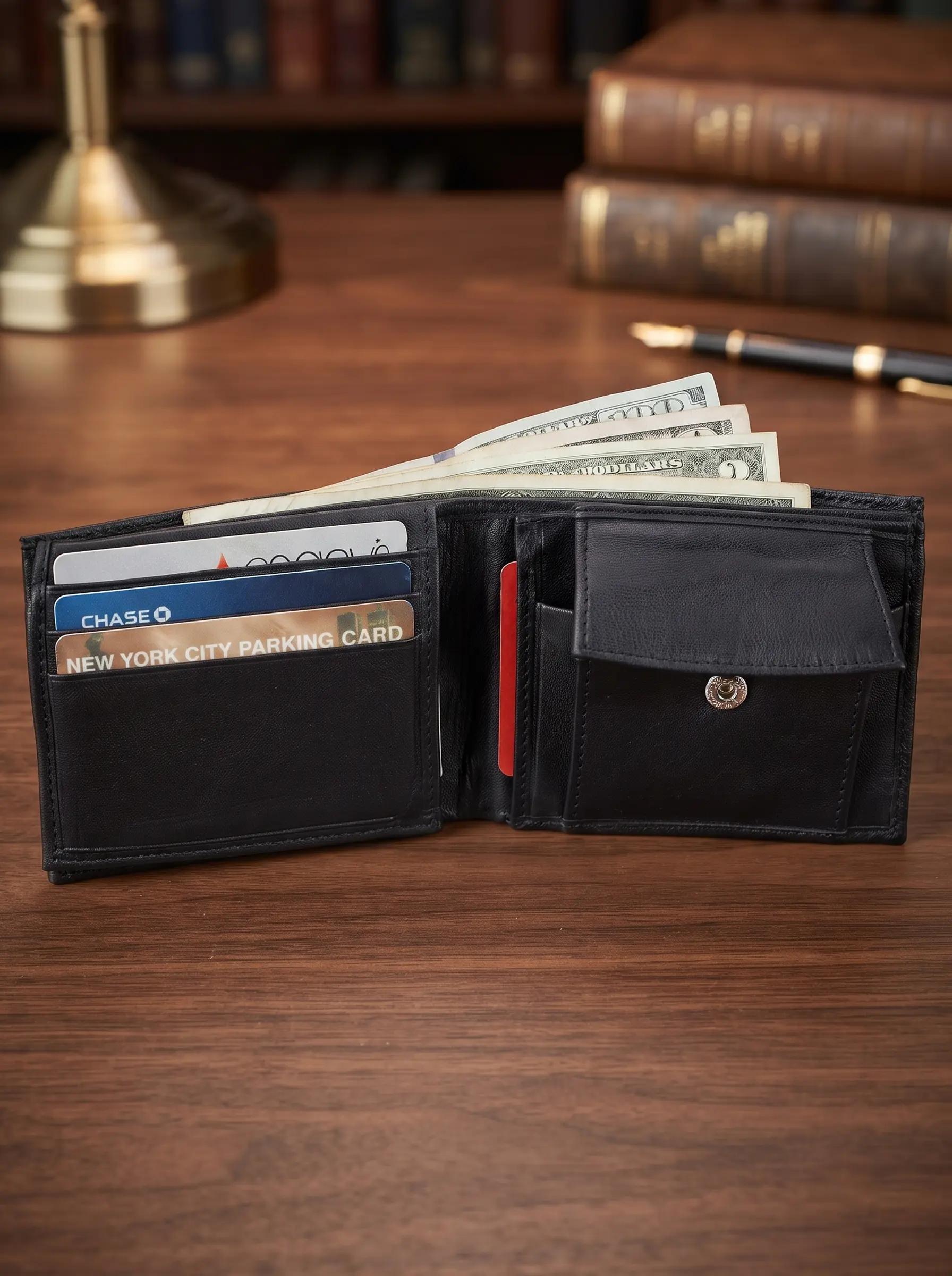 Bifold Wallet With Coin Pocket - Image 6