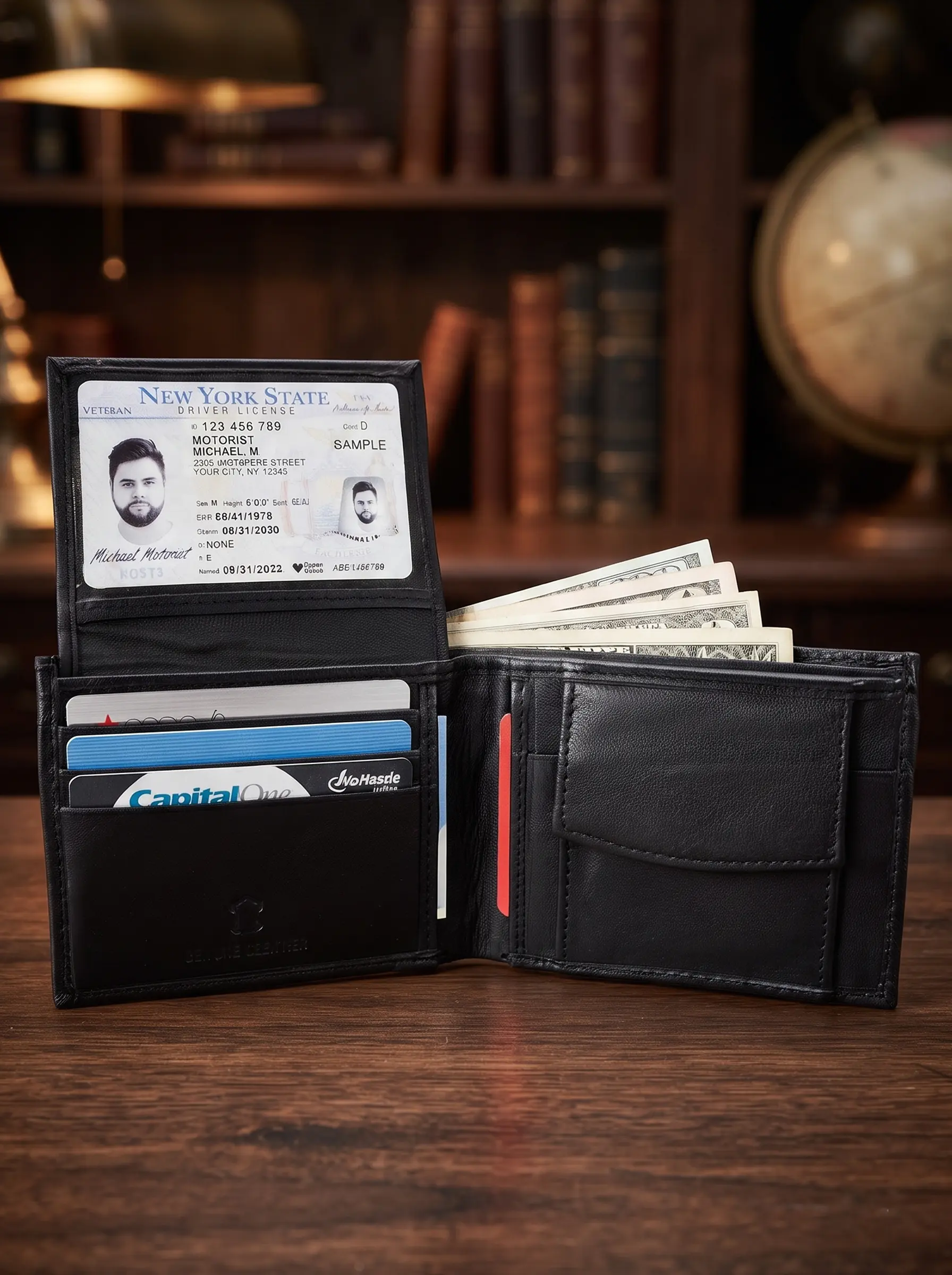 Bifold Wallet With Coin Pocket - Image 2