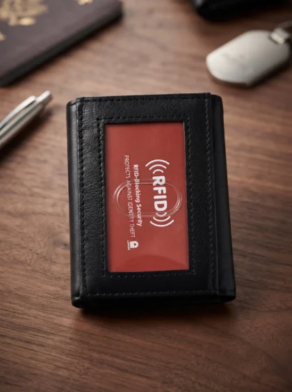 ID Window Trifold Wallet with RFID Blocking