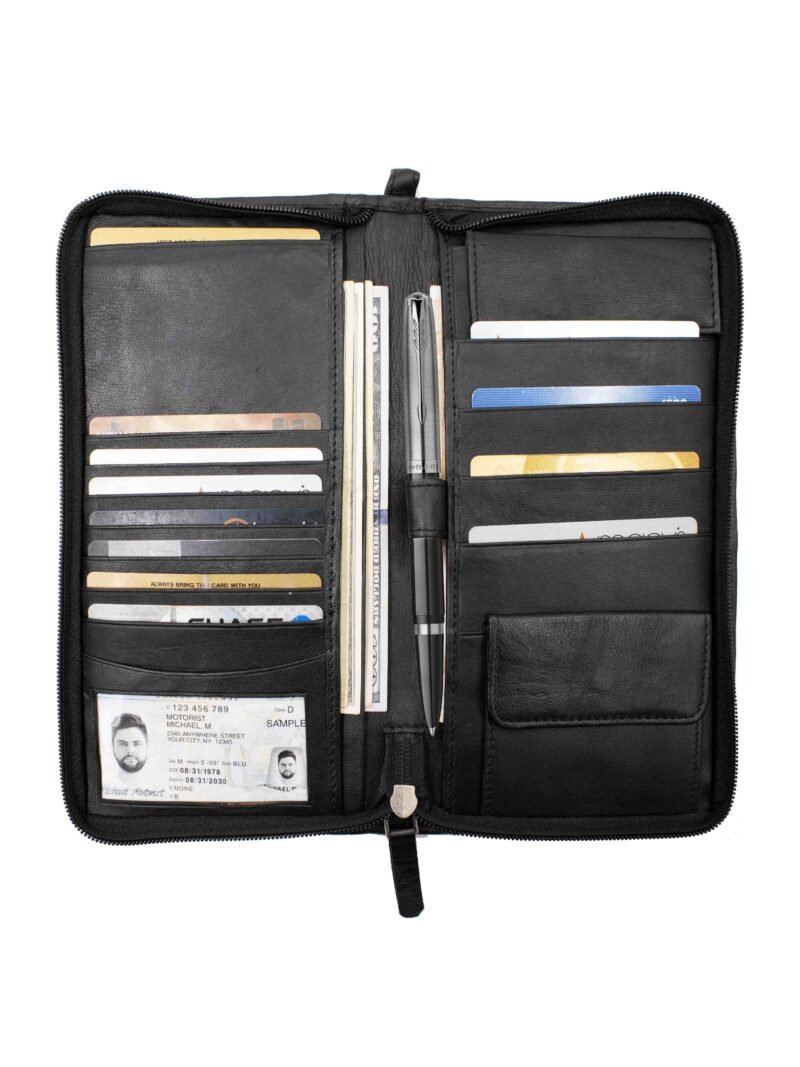 Zipper Around Travel Checkbook Cover
