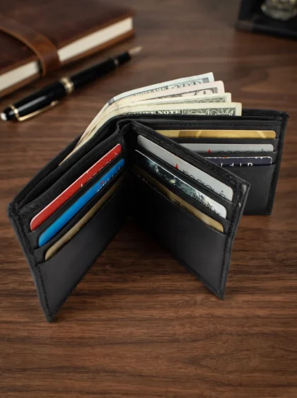 Bifold Wallet with Middle Flap