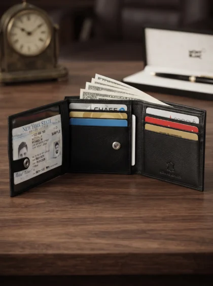 Bifold Wallet With Flap
