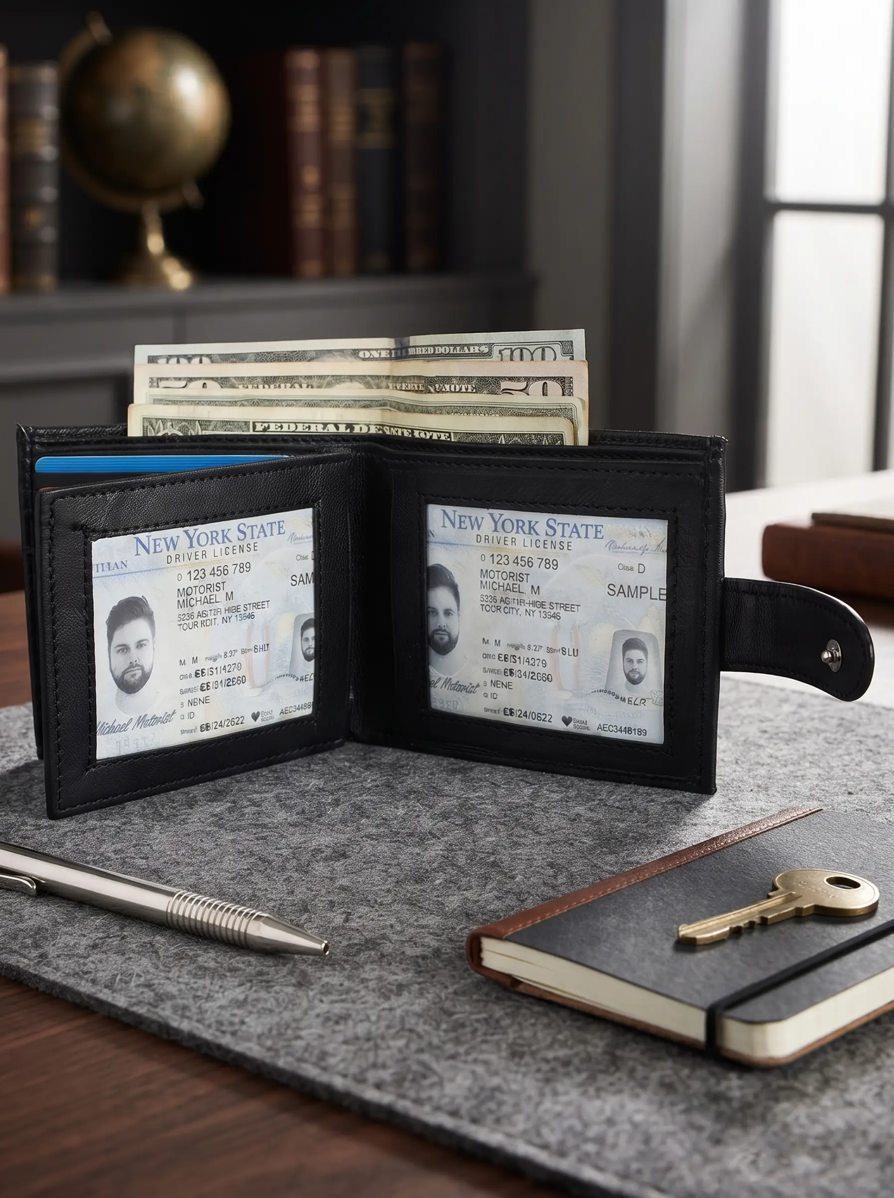 Bifold Wallet With 2 ID Slots
